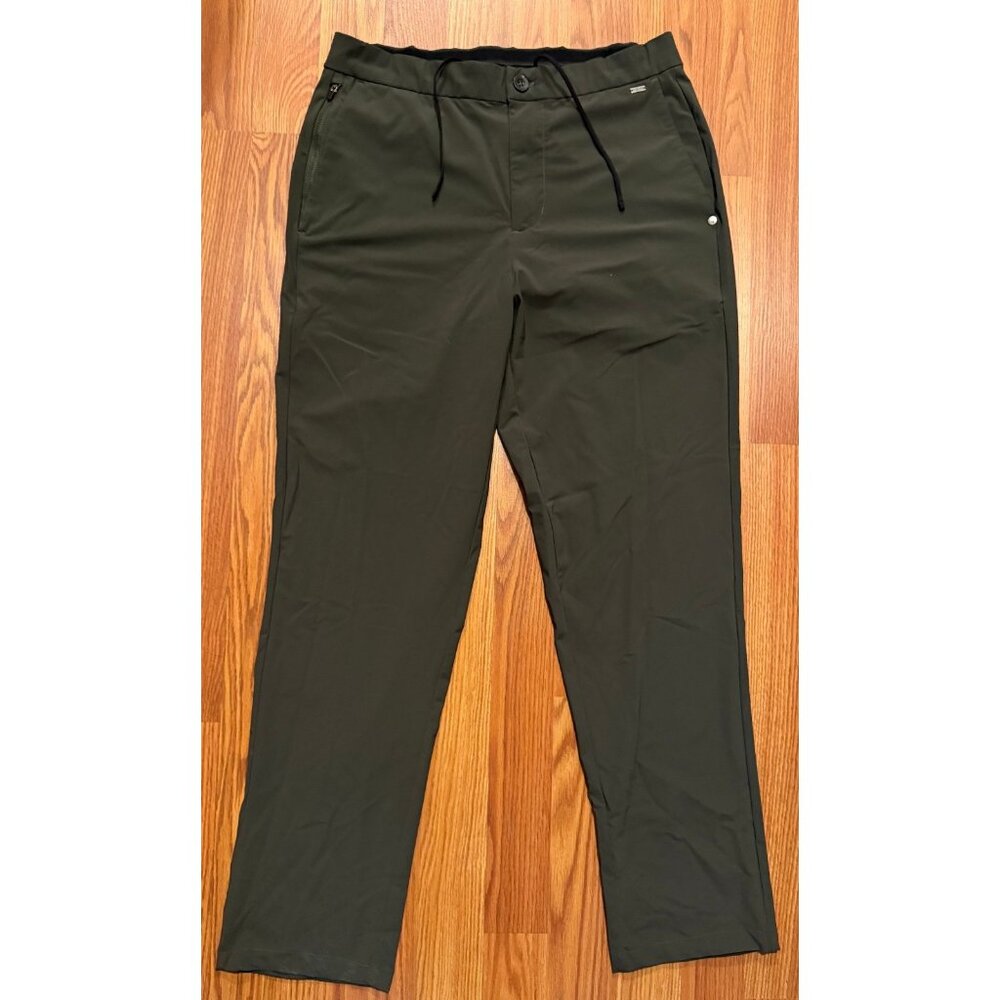 Vuori Fleet Jogger Mens M 26" Sand Stretch Pants V444 Flex Drawstring